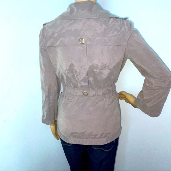 Yoana Baraschi Waterfall Front Blazer Iridescent Tan Size 0 - Picture 5 of 12